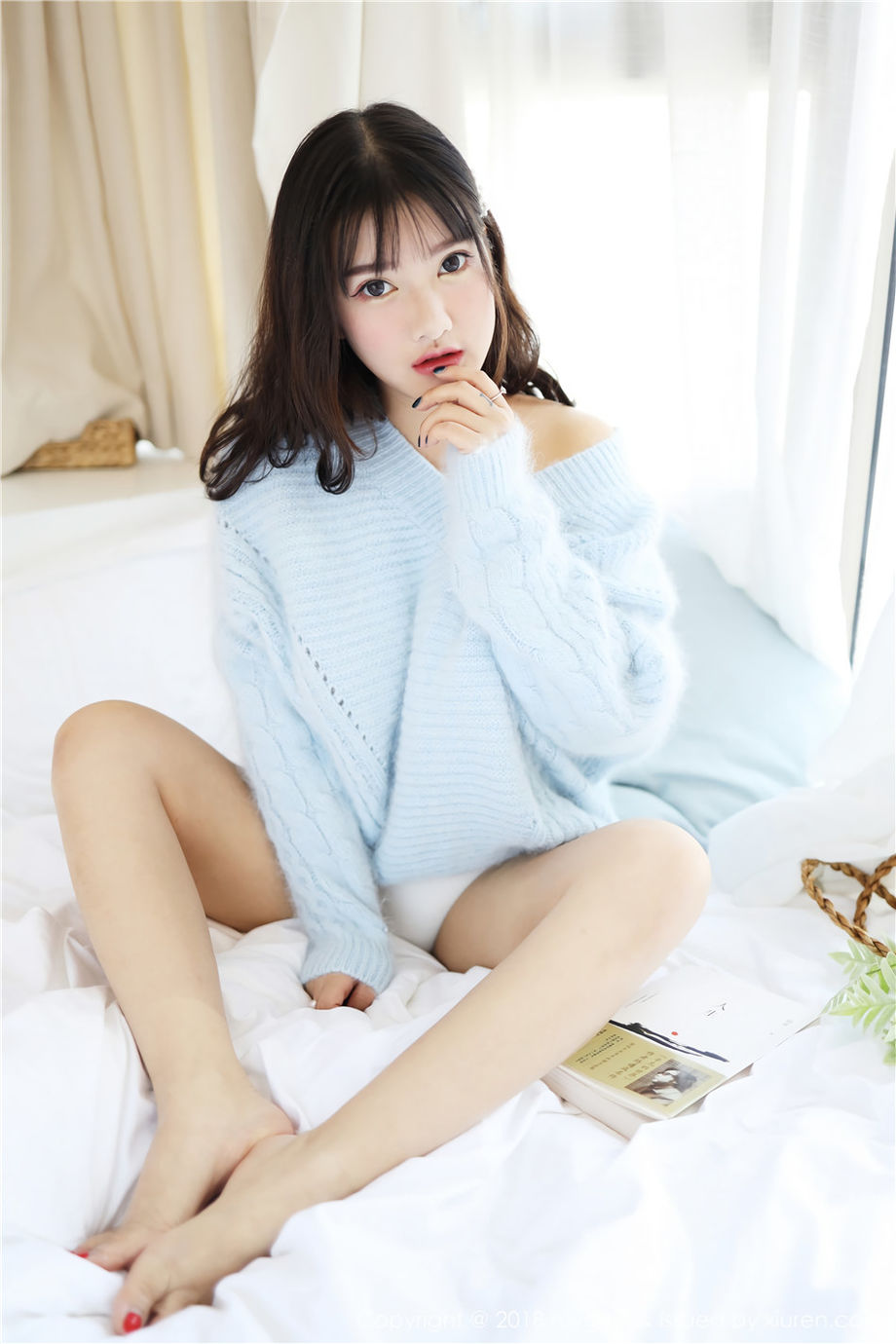 MyGirl美媛馆 清纯小美女小尤奈香艳丁字裤丰腴雪白美臀勾魂写真图片