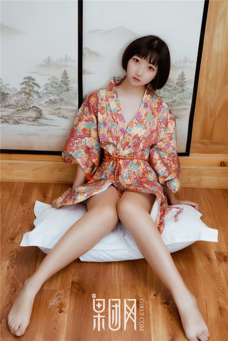 Girlt果团人像摄影写真 浴室美臀美女稻田千花性感湿身诱惑写真图片