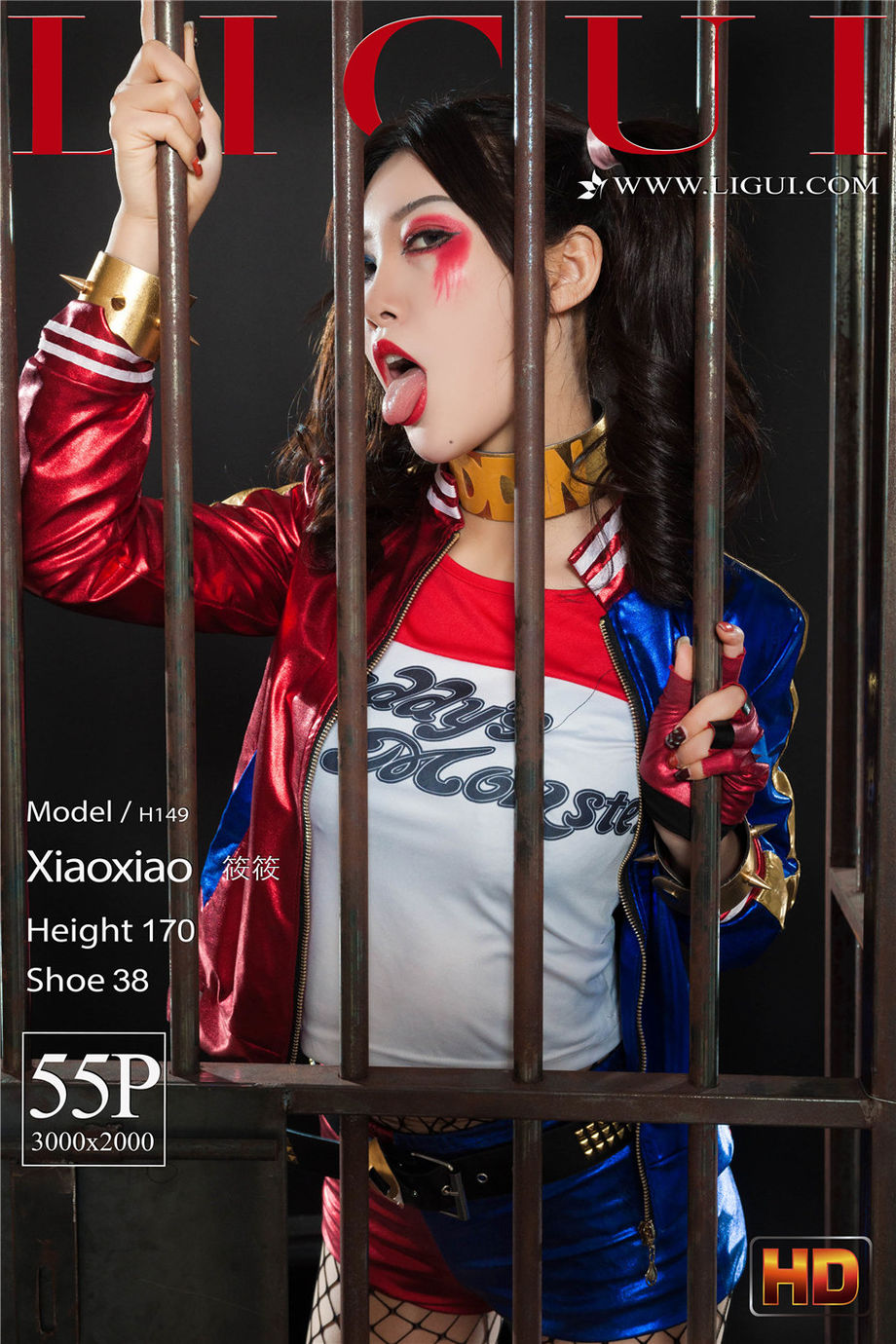 Ligui丽柜 网袜御姐美女筱筱性感美腿诱惑图片大全