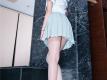 Beautyleg 台湾丝袜腿模Winnie性感吊带超短裙撩人写真图片