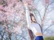 清纯白皙美女校花小露蛮腰性感迷人写真