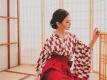 Girlt果团人像摄影写真 和服美女糖果儿撩衣白嫩美乳诱惑人体摄影