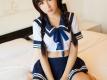 性感美女模特唐雨辰学生装深沟美腿制服诱惑图片