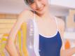 丸子头美女性感泳衣湿身诱惑好身材图片